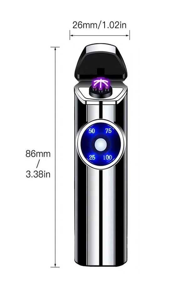 K19 Usb Şarjlı 6 Arc Alevsiz Çakmak -New Style - 9