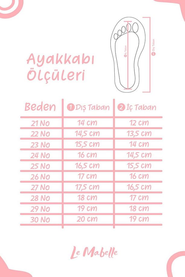 Pembe Tül Çiçekli Kız Çocuk Ayakkabı - 3