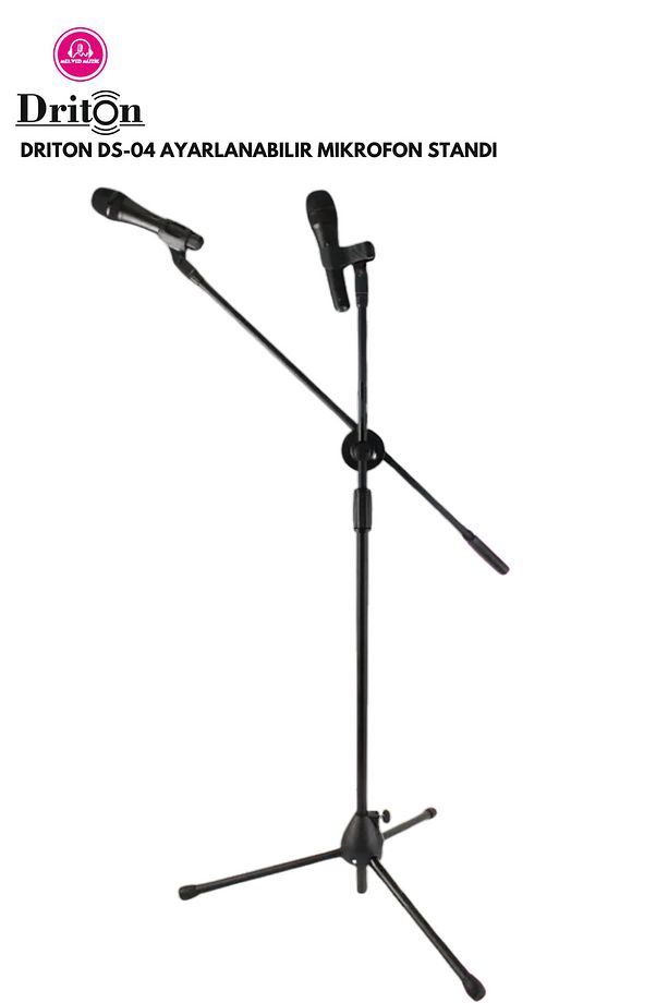 DS-05 PROFESYONEL 3 BACAKLI MİKROFON SEHPASI - MİKROFON STANDI - 4
