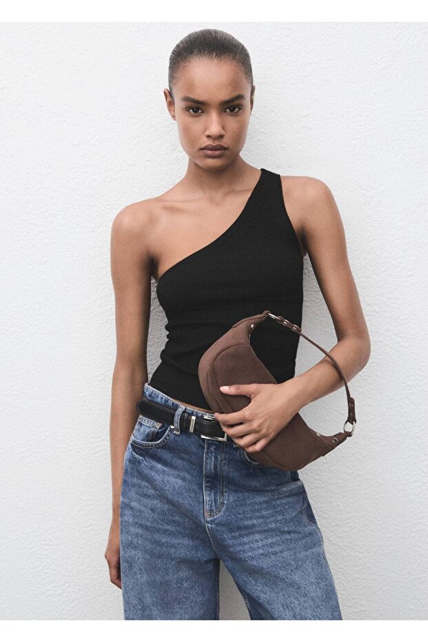 Düğümlü asimetrik bluz - 1