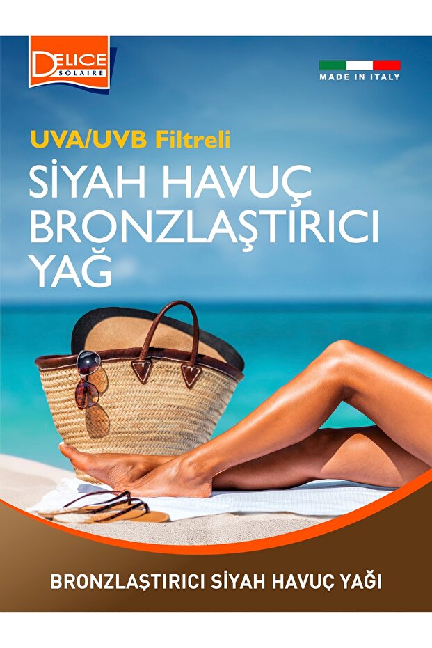 Delice Siyah Havuç Yağı 150 ml - Yoğun Bronzlaştırıcı - 3