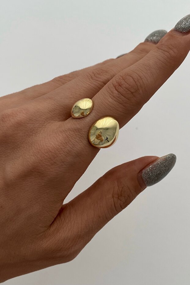 خاتم ذهبي منحني - 1