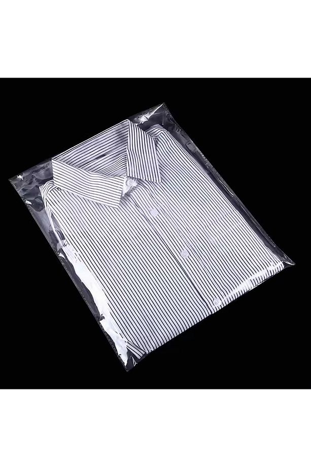 100 Adet 30x45 Cm Bantlı Opp Jelatin Poşet, Şeffaf Yapışkanlı Poşet ( 30x40*5 Cm Kapak) - 6