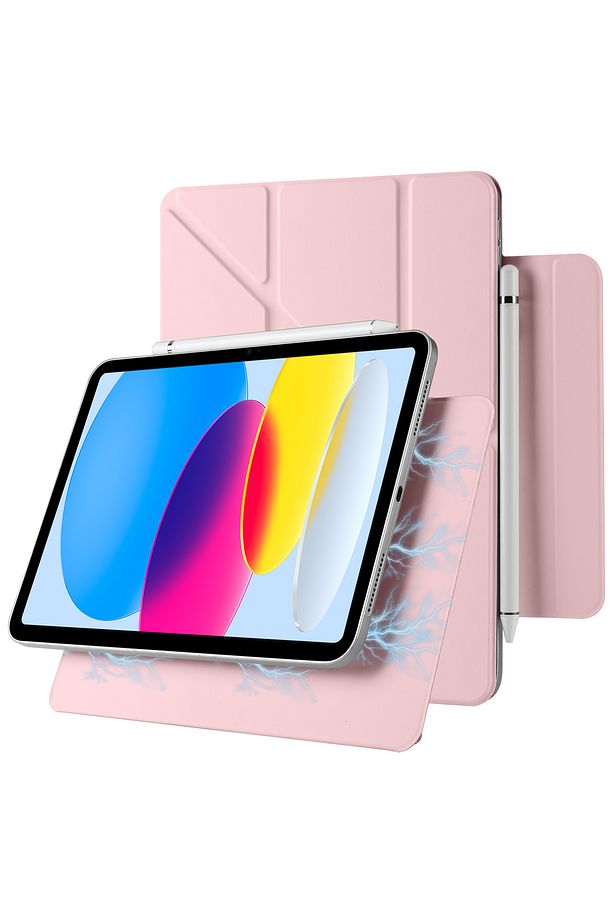 Samsung Galaxy Tab S9 Fe Plus 12.4inç Uyumlu Kılıf Manyetik Kalem için Kilit Yuvalı Slim Magic Kapak - 1