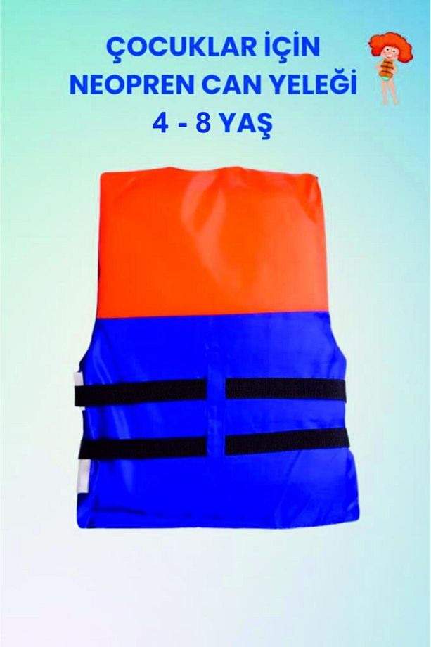 S Beden 4-8 Yaş Mavi Çocuk Can Yeleği Neopren Sünger Yüzme Yeleği Çocuklar Için Yüzdürme Yelek,can K - 4