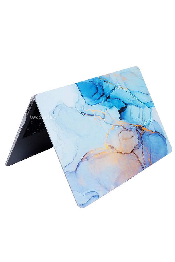 Macbook Air Kılıf 13.6inç M4 M3 M2 Çip Marble14nl (13.6" AİR) A2681 A3113 A3240 Ile Uyumlu - 4