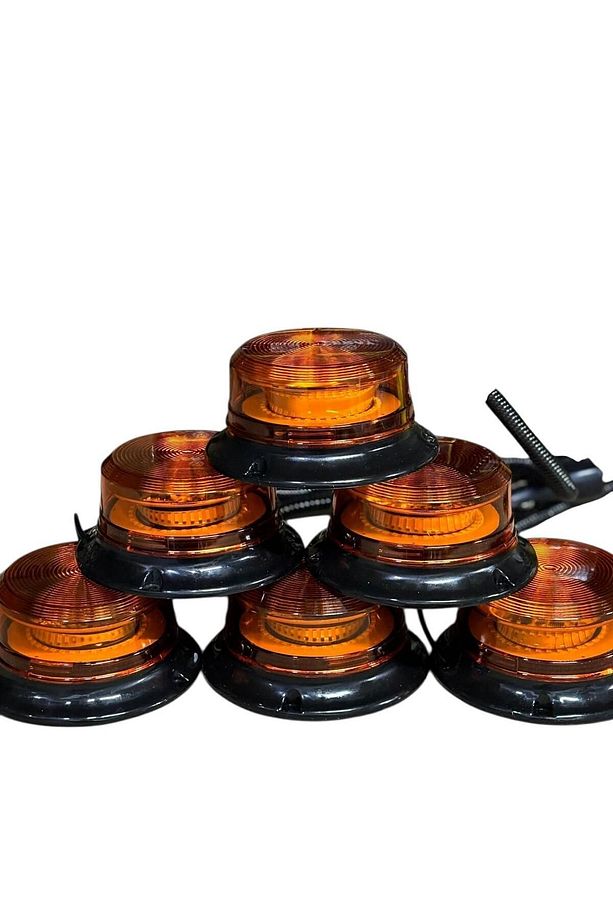 12v/110volt Sarı Sarı Ledli Çakmak Fişli Mıknatıslı Tepe Lambası 10 MODLÜ - 4
