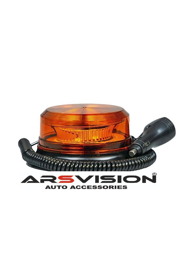 12v/110volt Sarı Sarı Ledli Çakmak Fişli Mıknatıslı Tepe Lambası 10 MODLÜ - 1