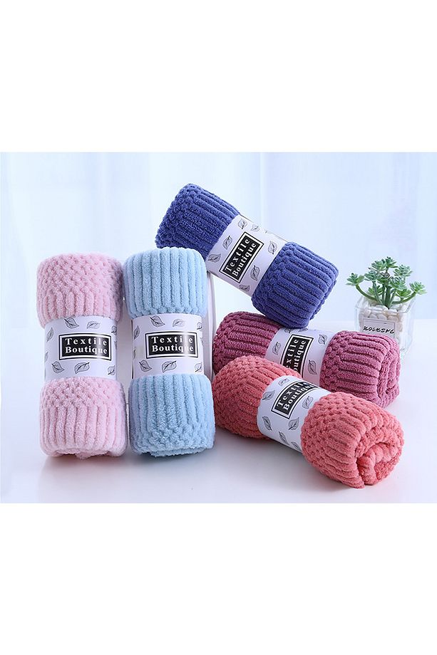 3 Adet Kare Desenli Özel Üretim Banyo Mikrofiber Havlu | Mutfak Havlusu - 2