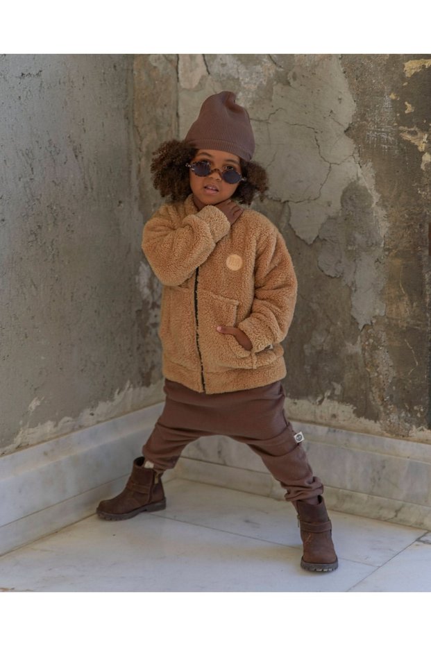 Baby Unisex Zippered Pocketed Winter Cardigan Tile 6 Months–4 Years Rg Brand Rg258