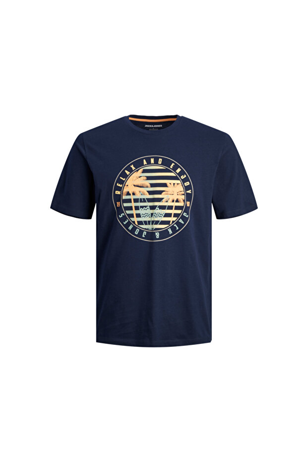 Jjsummer Vıbe Tee Ss Crew Neck Ln Erkek T-shırt - 7