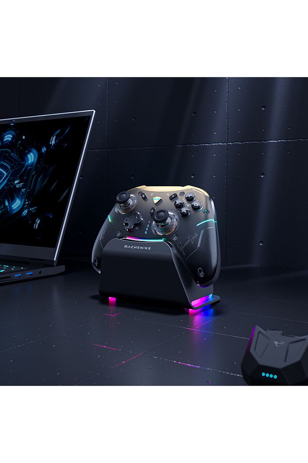 G5 Pro V2 Play Edition Tri-mode Rgb Siyah Charging Dock Gamepad - 5