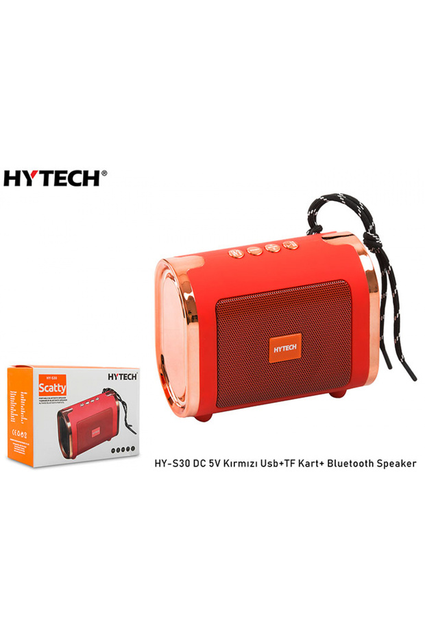 Hy-s30 Dc 5v Bluetooth Speaker Kırmızı Usb Tf Kart - 1