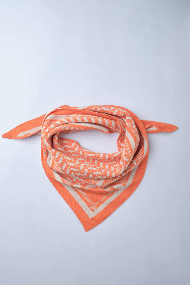 Desenli Triko Fular - 3