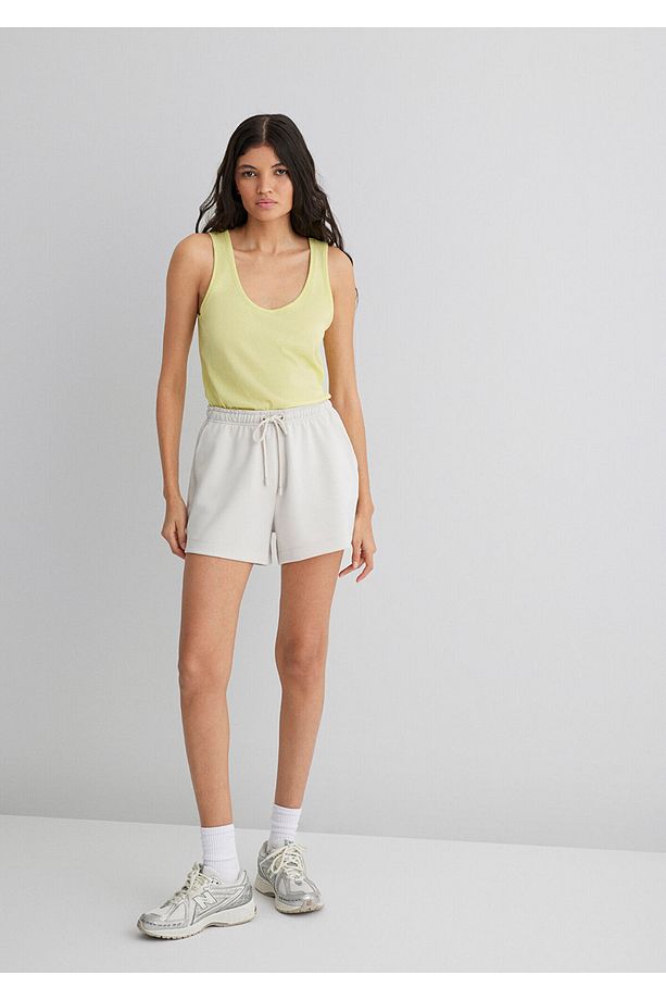 Bej Tencel Tm Modal Şort 1410154-83746 - 4