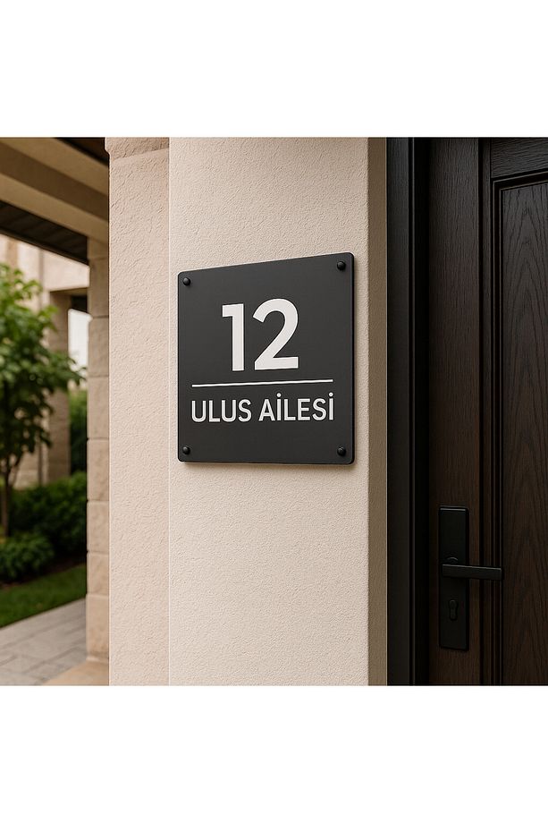 Kapı numarasi , kişiye özel lazer kesim kapı numarasi - 1