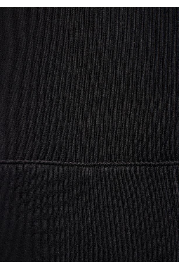 Kapüşonlu Siyah Basic Sweatshirt 0610937-900 - 6