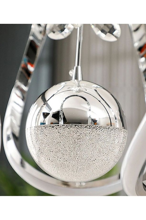 Clasy Model Krom Kaplama Salon Mutfak Oturma Yatak Odası Duvar Şık Modern Led Aplik - 2