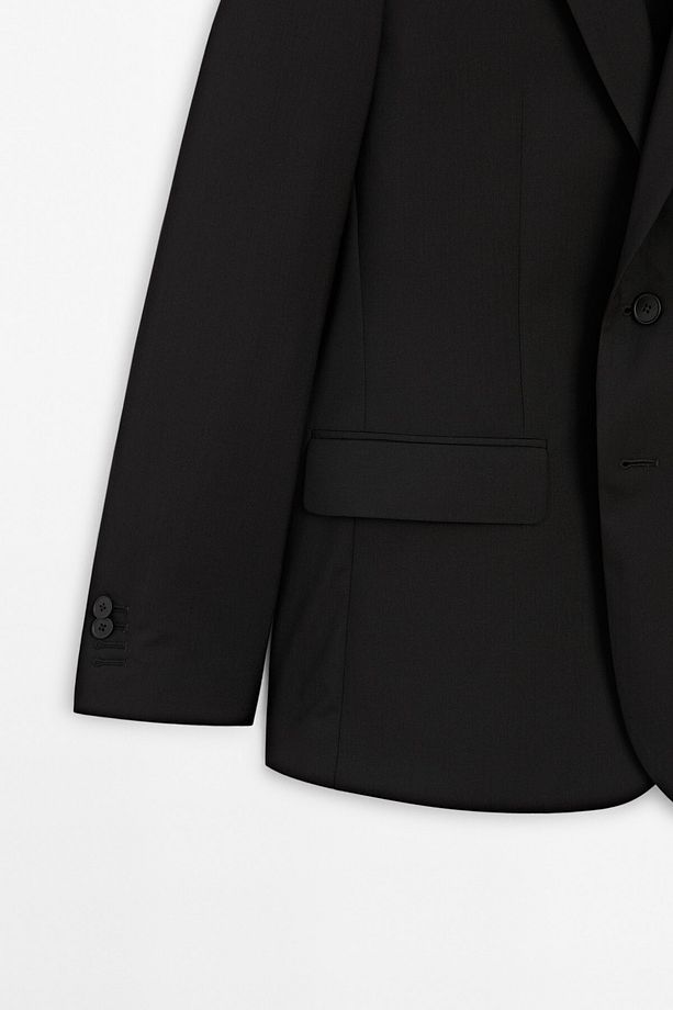 %100 yün klasik blazer - 7