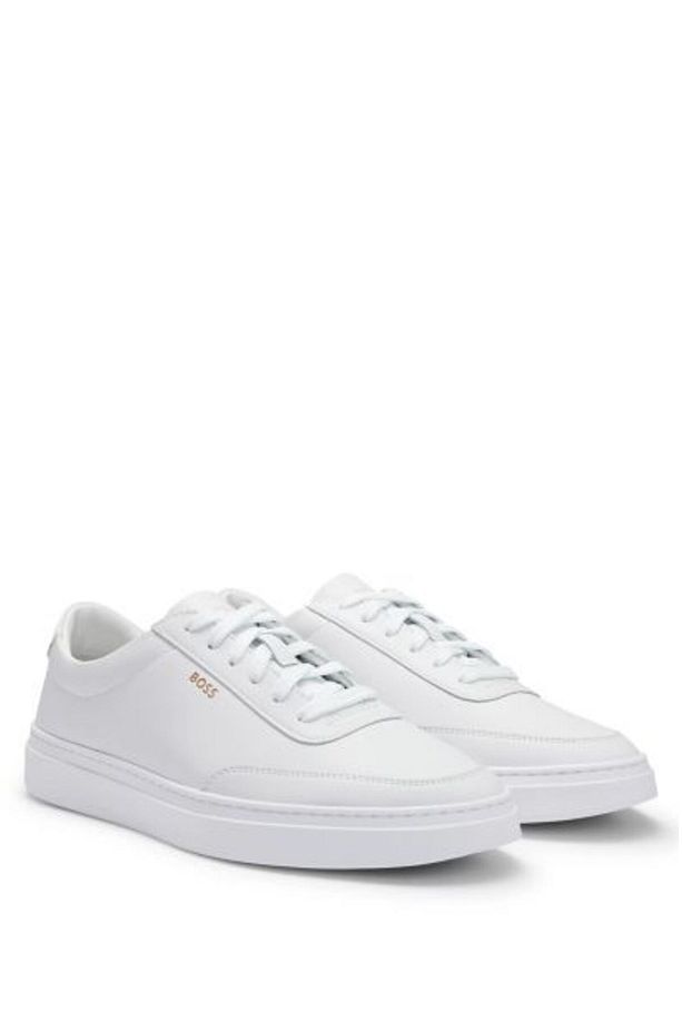 Logolu Hakiki Deri Sneaker Ayakkabı Erkek AYAKKABI 50536504 100 - 2