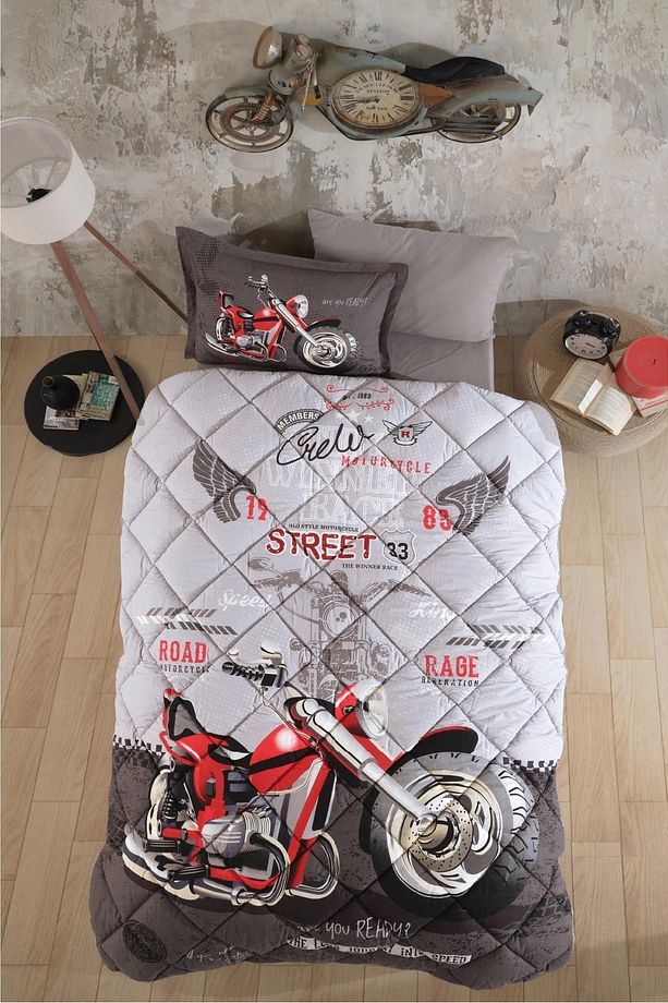 Ranforce %100 Pamuk Tek Kişilik Uyku Seti Street King - 1