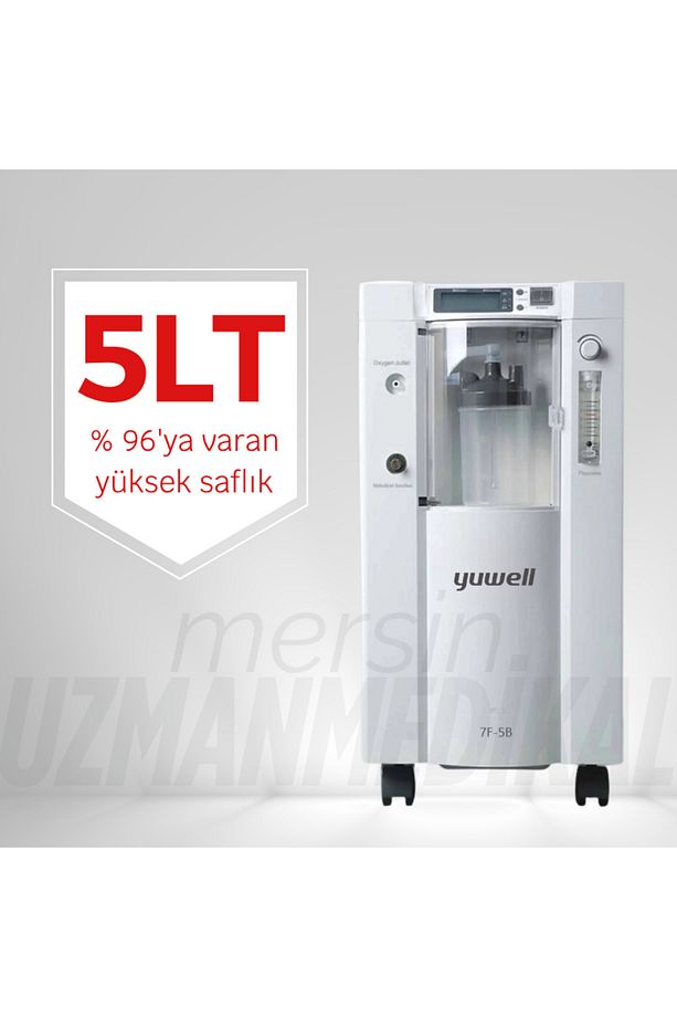 7F-5B Oksijen Konsantratörü 5 LT (Pulse Oksimetre & Yedek Filtre Hediyeli) - 2
