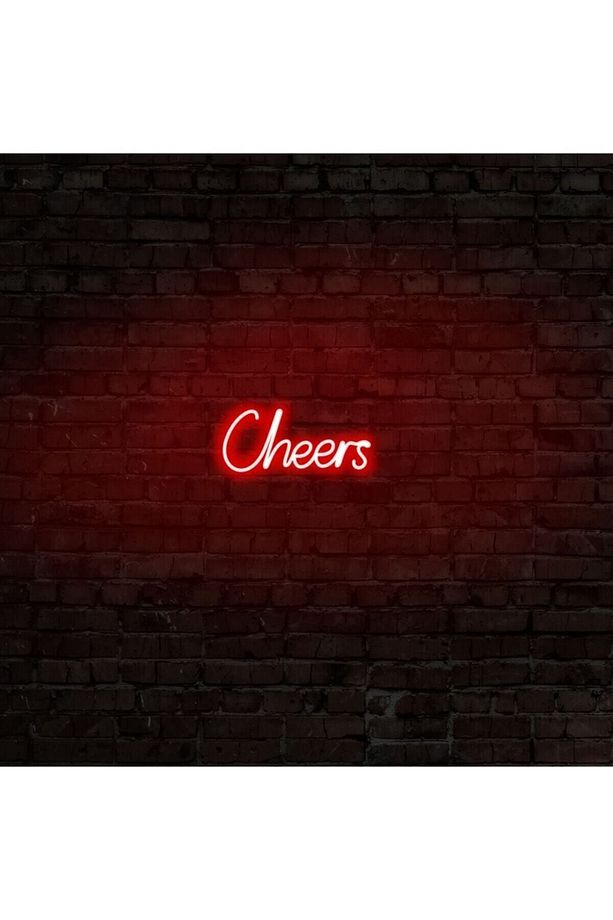 - Cheers - Led Dekoratif Duvar Aydınlatması Neon Duvar Yazısı Sihirli Led Mesajlar -neongraph - 6