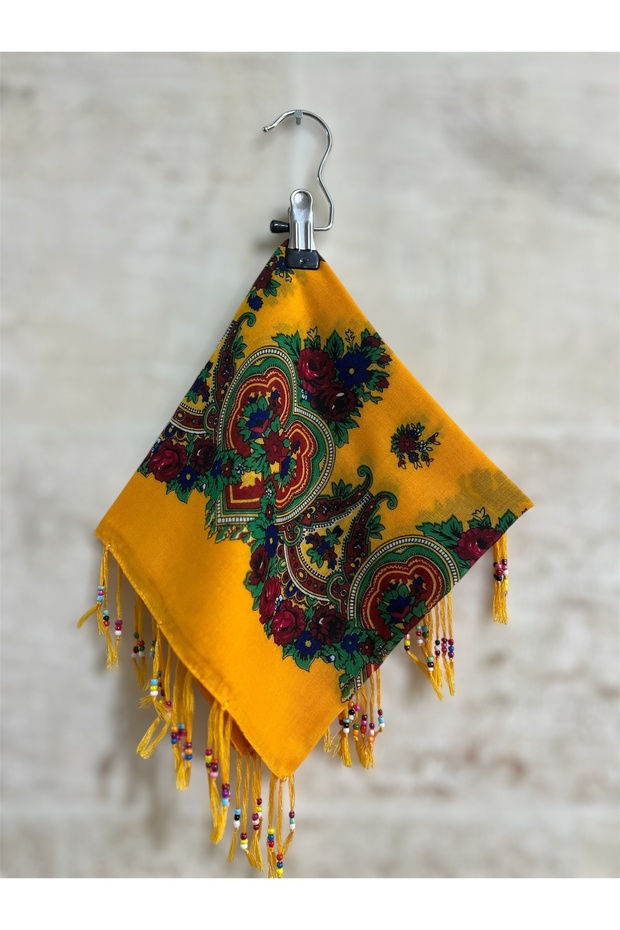 YÖRESEL BONCUKLU HAMAVİ ŞAL - 1