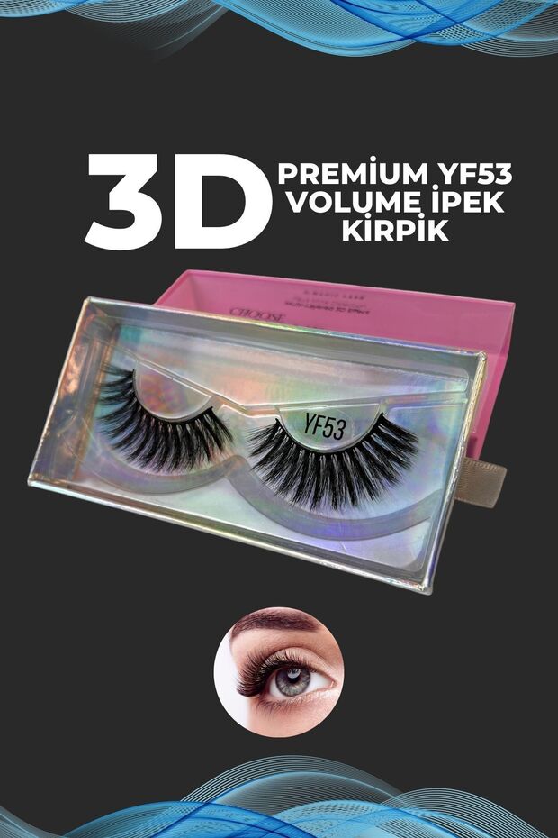 Premium Tekrar Kullanılabilir Takma Kirpik Ultra Yumuşak - Model Yf53 - 5