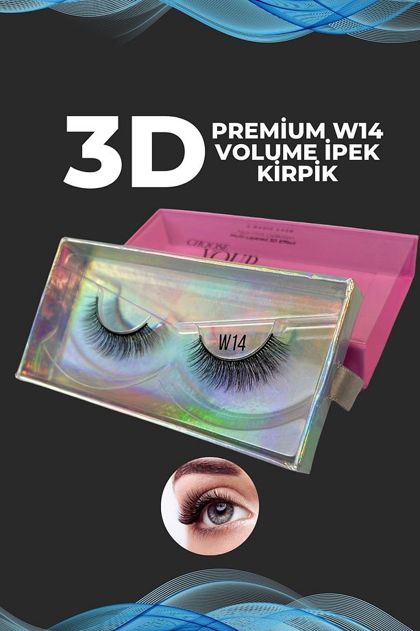 Premium Tekrar Kullanılabilir Takma Kirpik Ultra Yumuşak - Model W14 - 3