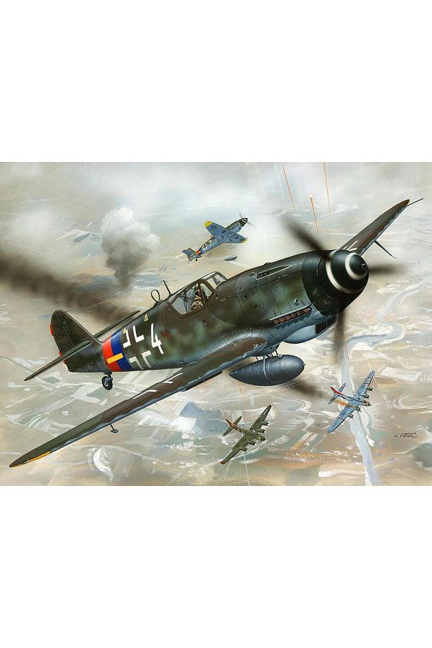 Maket Seti 1:72 Messerschmitt Bf 109 G-10 4160 (12 Cm Uzunluk ) - 2