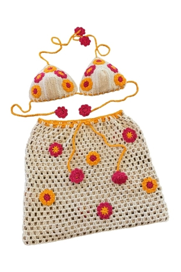 Knitted Patterned Dress - 1