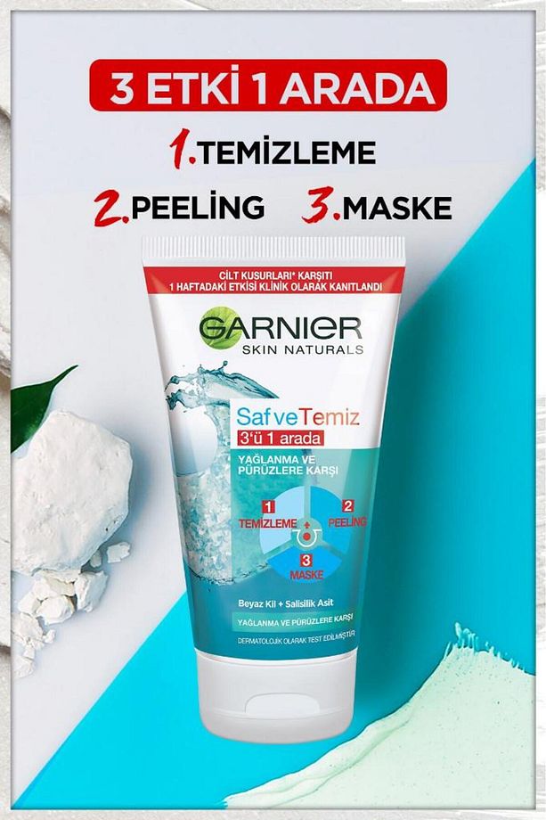 Saf Temiz 3ü 1 Arada Maske Peeling 150 ml - 3