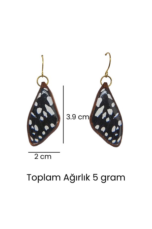 Kelebek Kanadı Küpe - 4