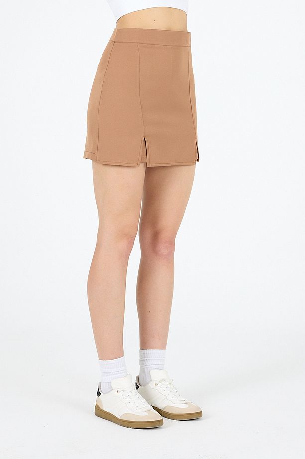 Moda Yeni Sezon Yırtmaçlı Şort Etek Xs-xxl - 6