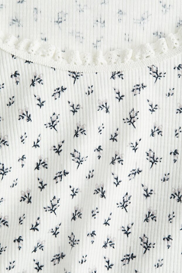 Dantel Şeritli Üst - 5