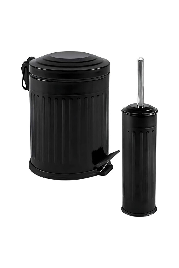 Ikili Banyo Seti Siyah Vintage - 1