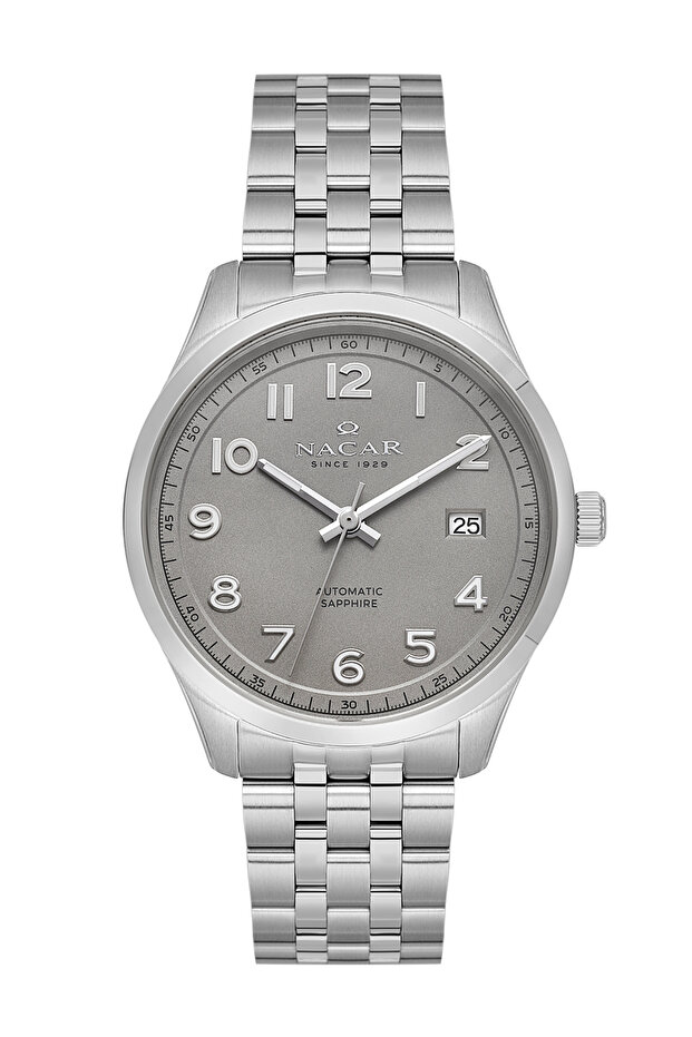 Sapphire Glass Classic Silver Men's Watch Nc42-299358-Agm