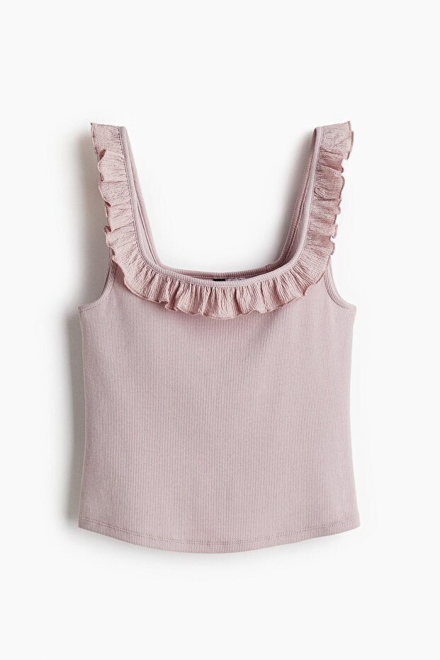 Fırfırlı Kolsuz Üst - 3