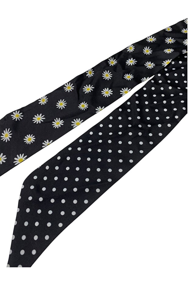 Stripe Tie-Scarf Patterned Accessory - 3