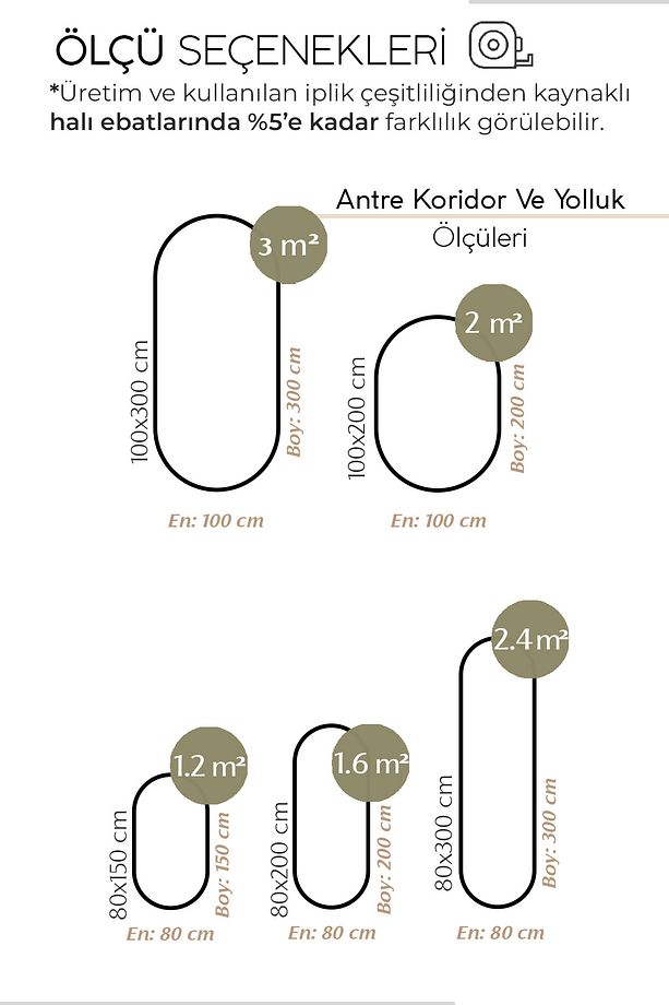 Luke 866 Siyah Oval Yolluk Uzun Antre Hol Koridor Halısı Hasır Dokulu Dekoratif Jüt Banyo Paspası - 3