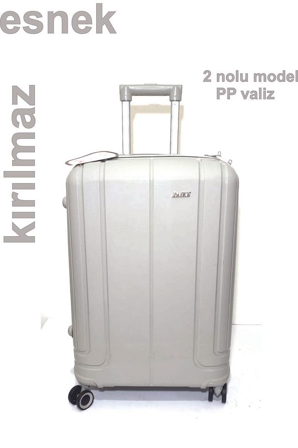 PAİKE--PP POLİKARBON--ESNEK SİLİKON--ÜSTÜN KALİTELİ--ORTA VE KÜÇÜK BOY VALİZ - 6