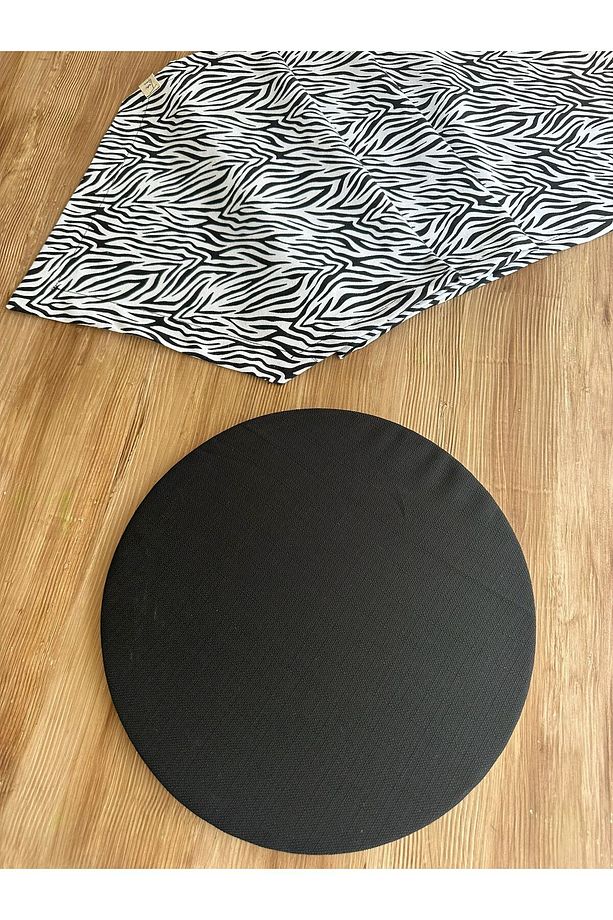 Zebra Mood – 6’lı Amerikan Servis + 1 Runner Takımı – %100 Pamuk – Kontrplak Tabanlı Supla - 3
