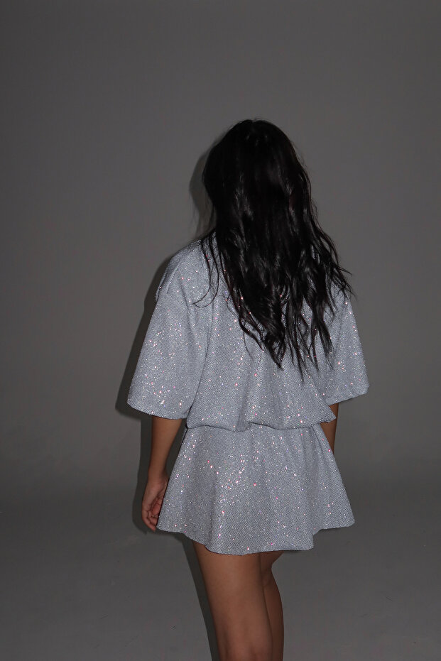 Polo yaka simli elbise - 4