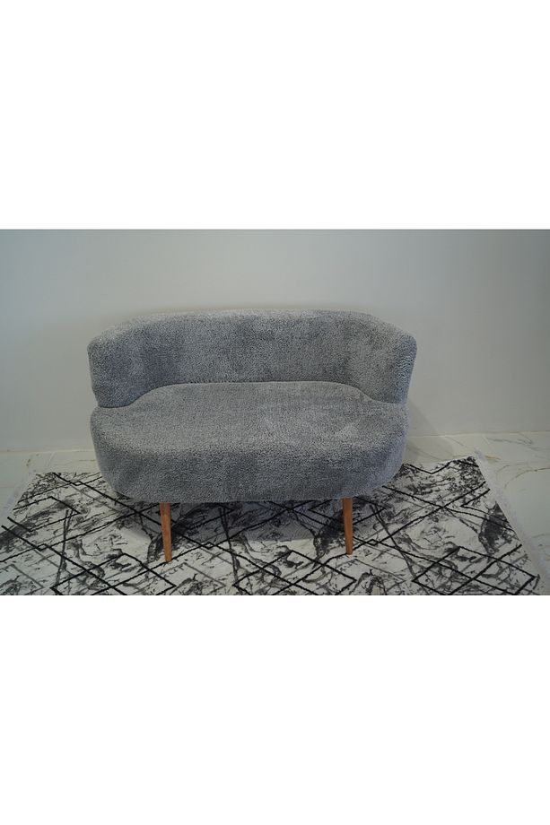 Gri Teddy Çift Kişilik Berjer (SALON, BALKON, OFİS) - 2