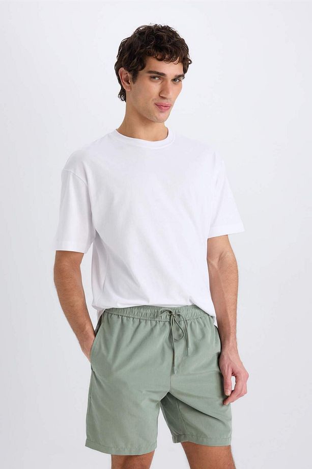 Regular Fit Kısa Boy Yumuşak Tuşeli Deniz Şortu E0993AX25HS - 3