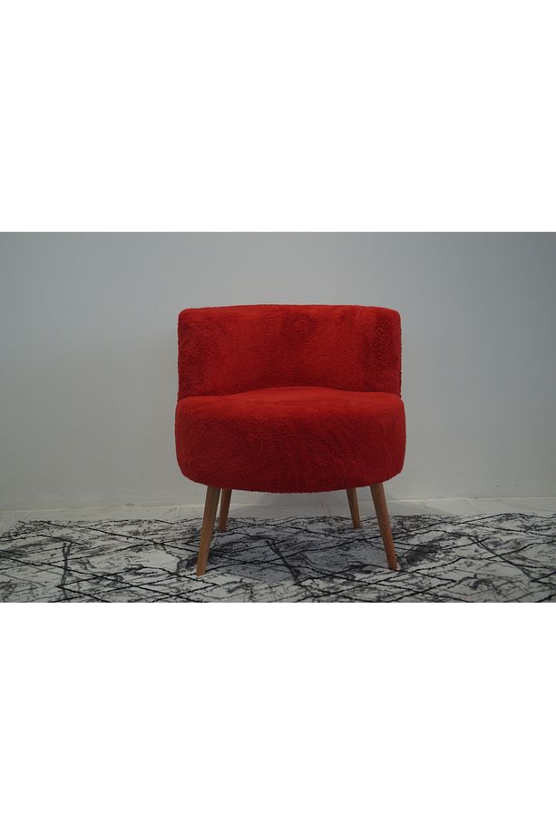 Kırmızı Teddy Tek kişilik Berjer (SALON, BALKON, OFİS) - 3