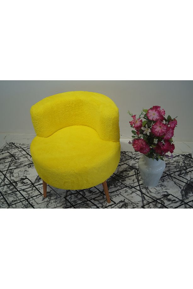 Sarı Teddy Tek kişilik Berjer (SALON, BALKON, OFİS) - 5