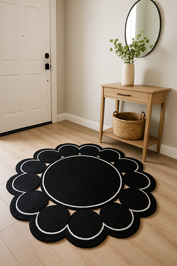 Kaan Home Decorative Looking Jute, Straw Patterned Door Mat, Bathroom, Balcony Mat