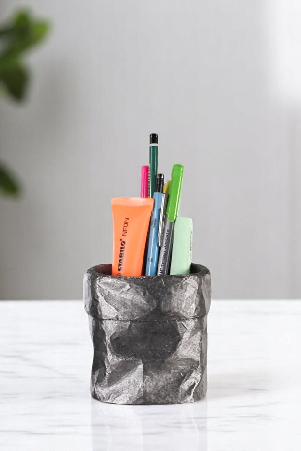 Pen Holder Desk Pen Holder Organizer Pen Holder Silver Antique Color Model 80